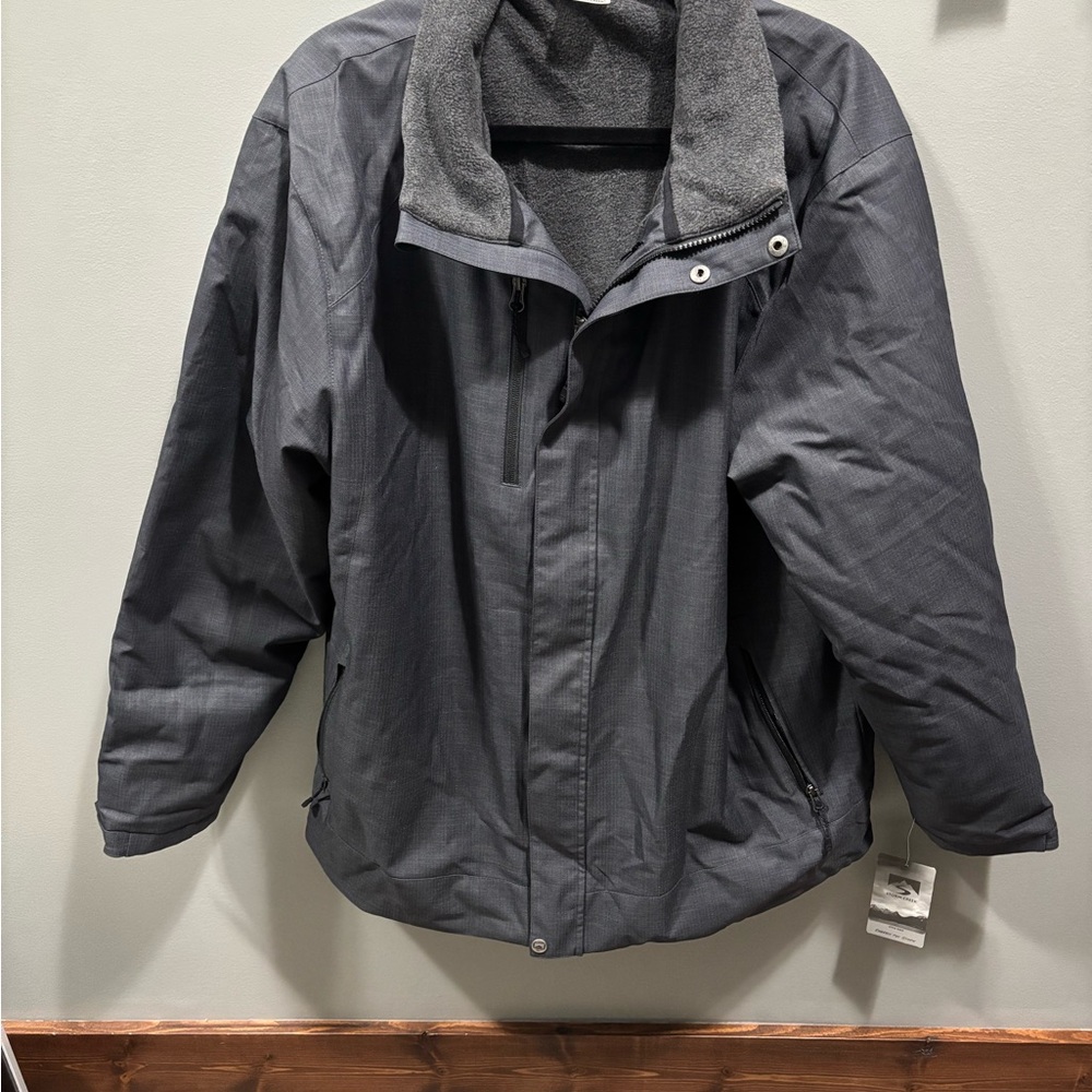 Men's Charcoal Performance Winter Jacket